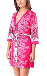 women sexy satin nightwear robe 
