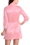 Women satin nightwear robe