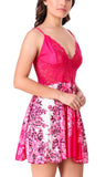women sexy satin babydoll nightwear lingerie