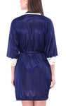 women's satin sexy nightwear robe with belt