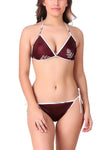 women satin bra panty set sexy bikini