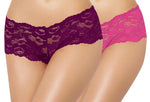 women lace boy shorts panty combo