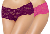 women lace boy shorts panty combo
