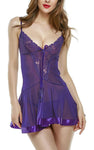 women sexy hot lace babydoll lingerie with panty