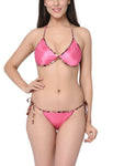women satin bra panty lingerie set