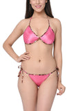 women satin bra panty lingerie set