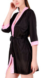 women satin nighty robe