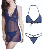 Women sexy babydoll lingerie with bra panty lingerie set