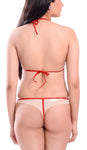 women sexy innerwear halter bra g string panty lingerie set 