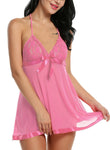 women sexy babydoll nightwear lingerie with panty
