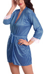 Women satin nightwear robe