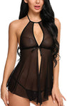 women see through babydoll lingerie with panty