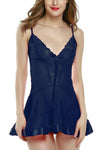 women sexy hot lace babydoll lingerie with panty