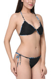 women satin bikinis bra panty set