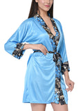 Women satin nightwear robe