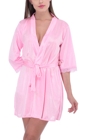 Women satin nightwear robe