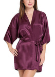 women satin sexy kimono robe nightwear 