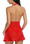 women babydoll nightwear lingerie with panty
