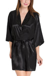 women satin robe kimono nightwear