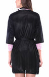 women's satin sexy nightwear robe with belt