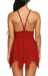 women see through net babydoll dress