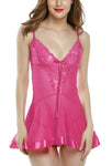 women sexy hot lace babydoll lingerie with panty