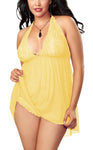 women sexy nightwear dress plus size