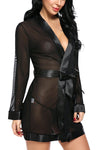 sexy women robe babydoll nightwear lingerie