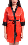 women robe with bra panty
