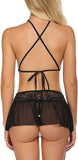 women see through net babydoll dress