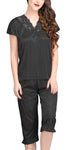 women black satin nightwear nightsuit
