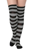 Xs and Os Women Over the Knee Multicolor Stripe Socks