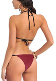 Xs and Os Women's Embellished Bikini Bra Panty Lingerie Set