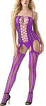 Xs and Os Women's Breathable Full Fishnet Body Stocking Lingerie