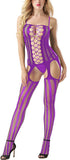 Xs and Os Women's Breathable Full Fishnet Body Stocking Lingerie