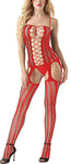 Xs and Os Women's Breathable Full Fishnet Body Stocking Lingerie