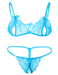 Women sexy lace bra panty lingerie set