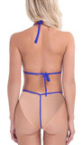 Xs and Os Women Bikini Fishnet Bra Panty Lingerie Set Combo