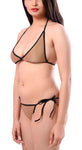 Xs and Os Women Halter Neck Bikini Bra Top with Side-Tie Panty Lingerie Set Combo Pack of 3
