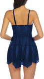 women babydoll nightwear lingerie with g string panty