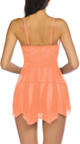 Women babydoll nightwear lingerie with g string panty