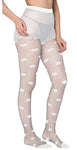 Xs and Os Women Semi Sheer Polka Footed Tights stockings