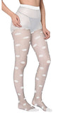 Xs and Os Women Semi Sheer Polka Footed Tights stockings